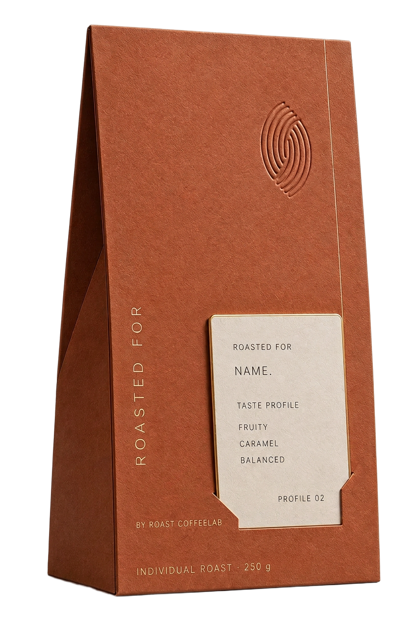 Individual roast package, terracotta — fruity, caramel, balanced
